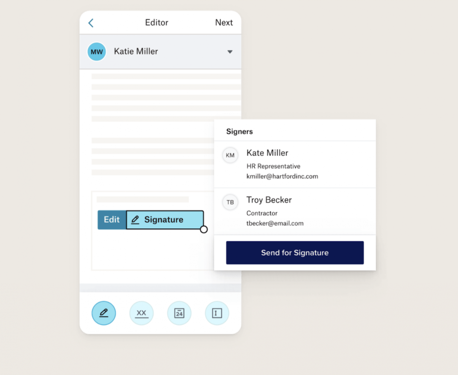 Dropbox Sign on phone